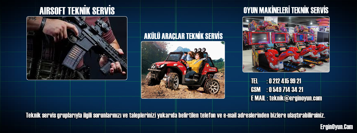 Ergin Oyun teknik servis ekibi
